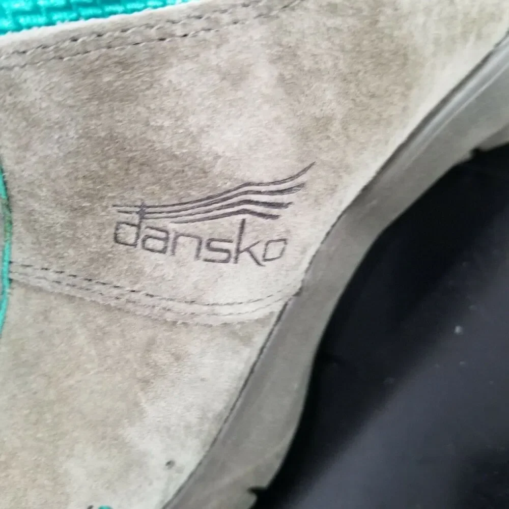 DANSKO Elise gray Suede Leather Lace-Up Comfort Walking Shoes-Size 39Eu/ 8-8.5